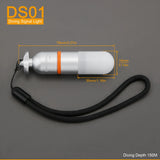 SecurityIng DS01 Underwater 150M Scuba Dive Strobe Beacon Diving Signal Light Night Dive Flashing Marker Light with AAA Battery